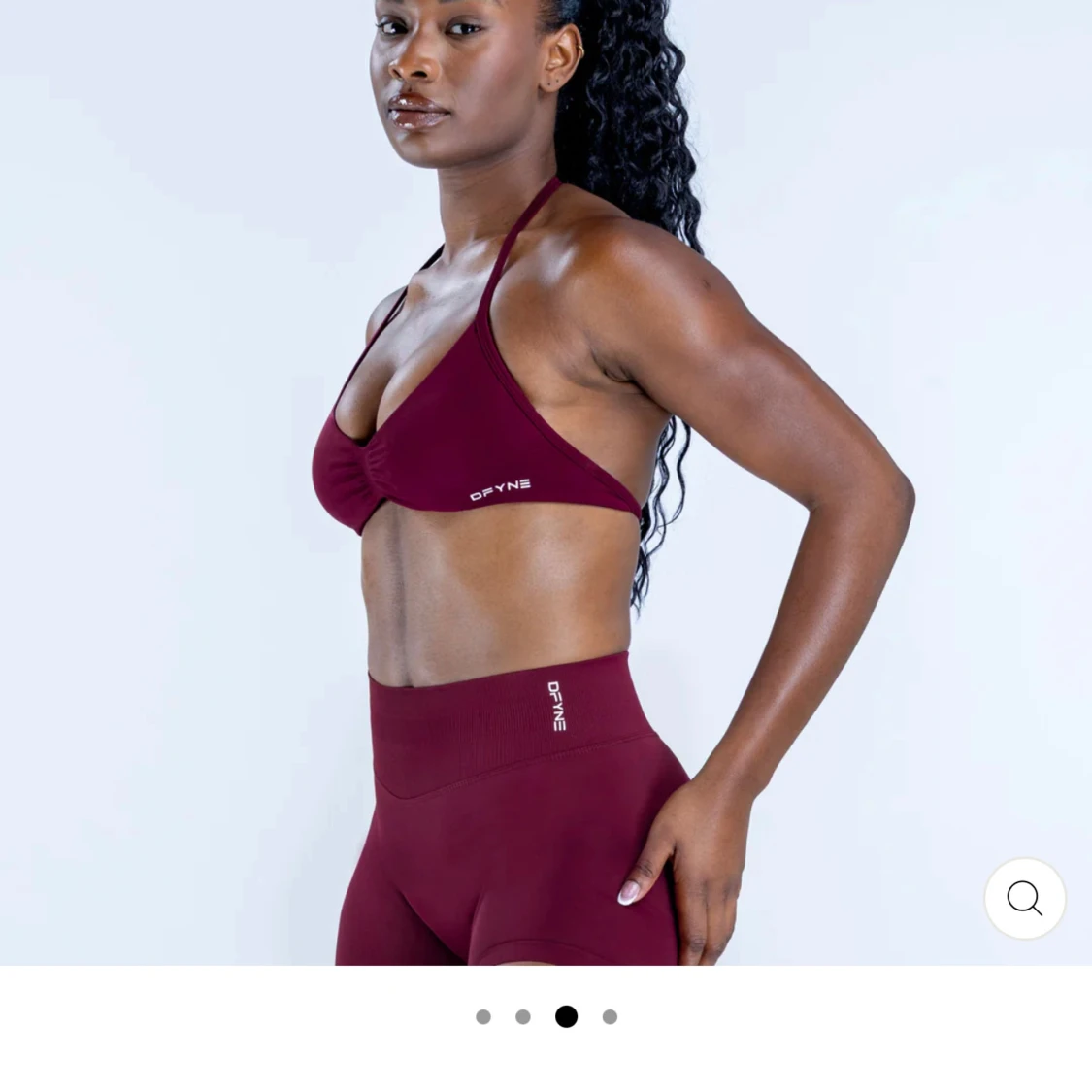 Impact strappy bra i färgen Berry  - 1