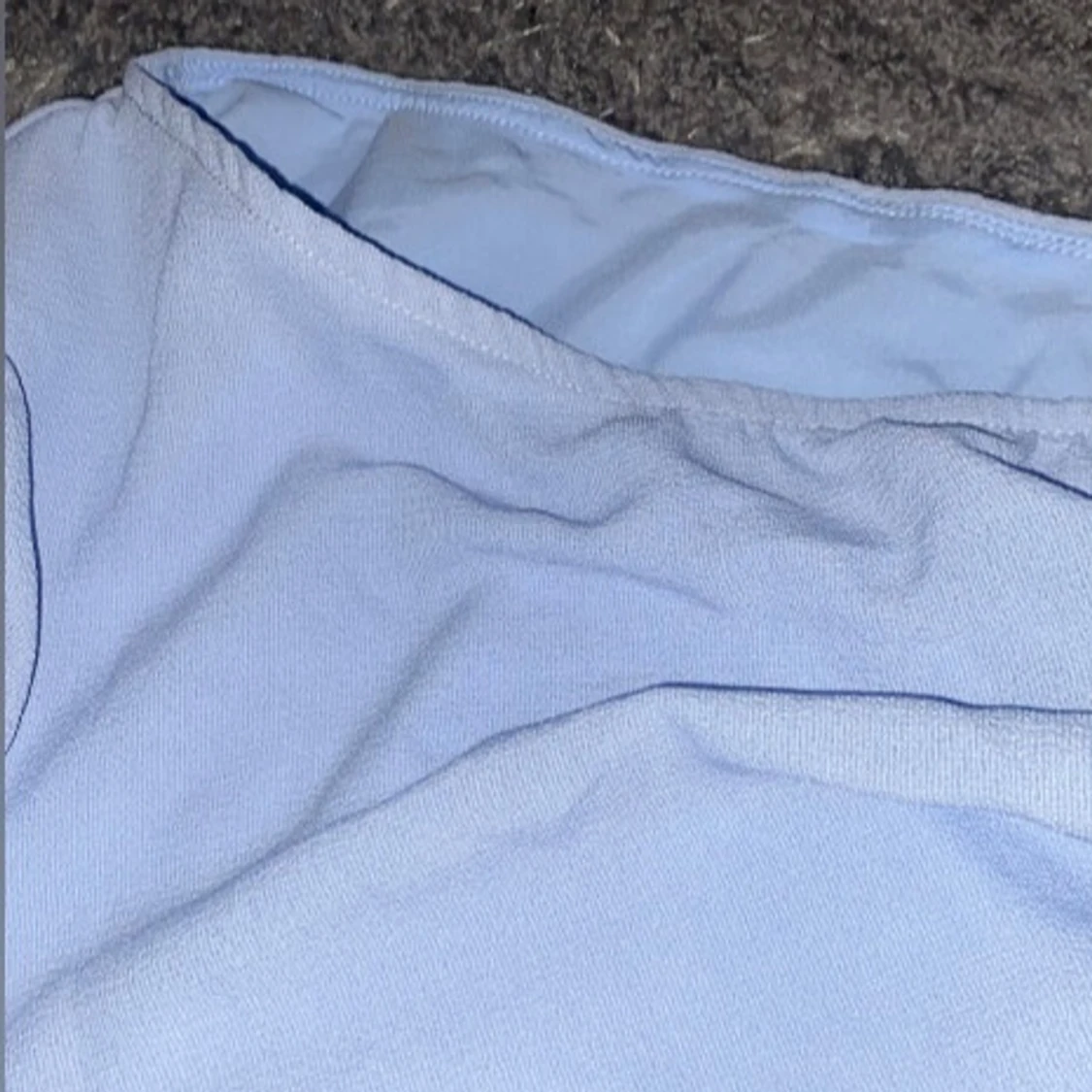 Ljusblå långklänning med lång ärm - 1