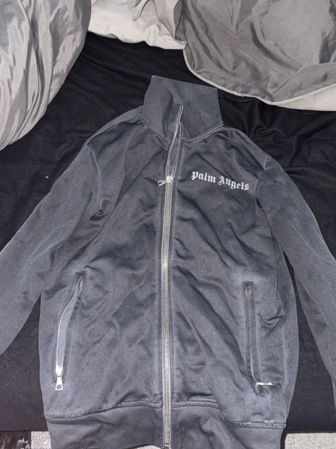 Svart ziptröja från Palm Angels