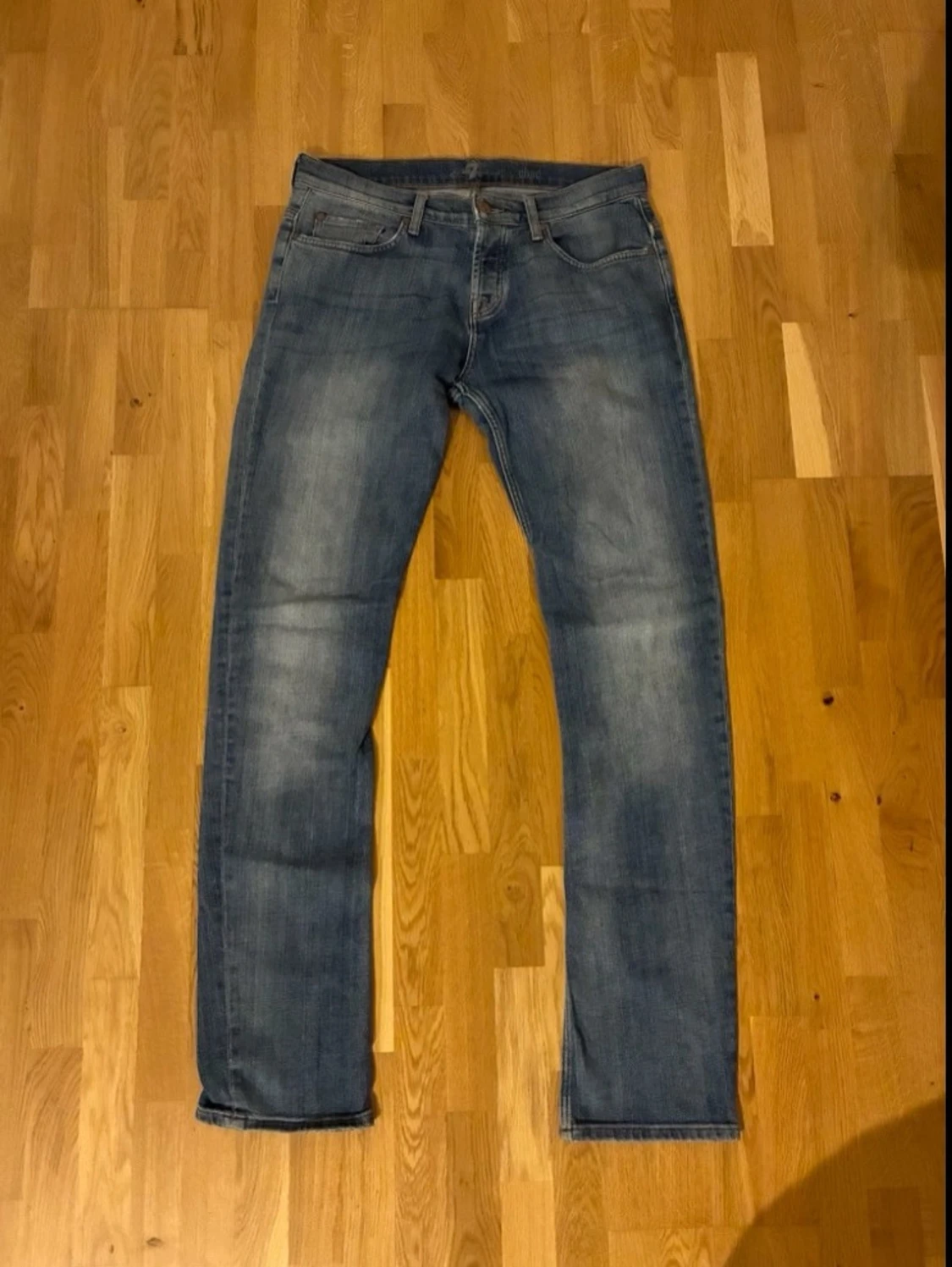Blå raka jeans från Nudie Jeans - 2