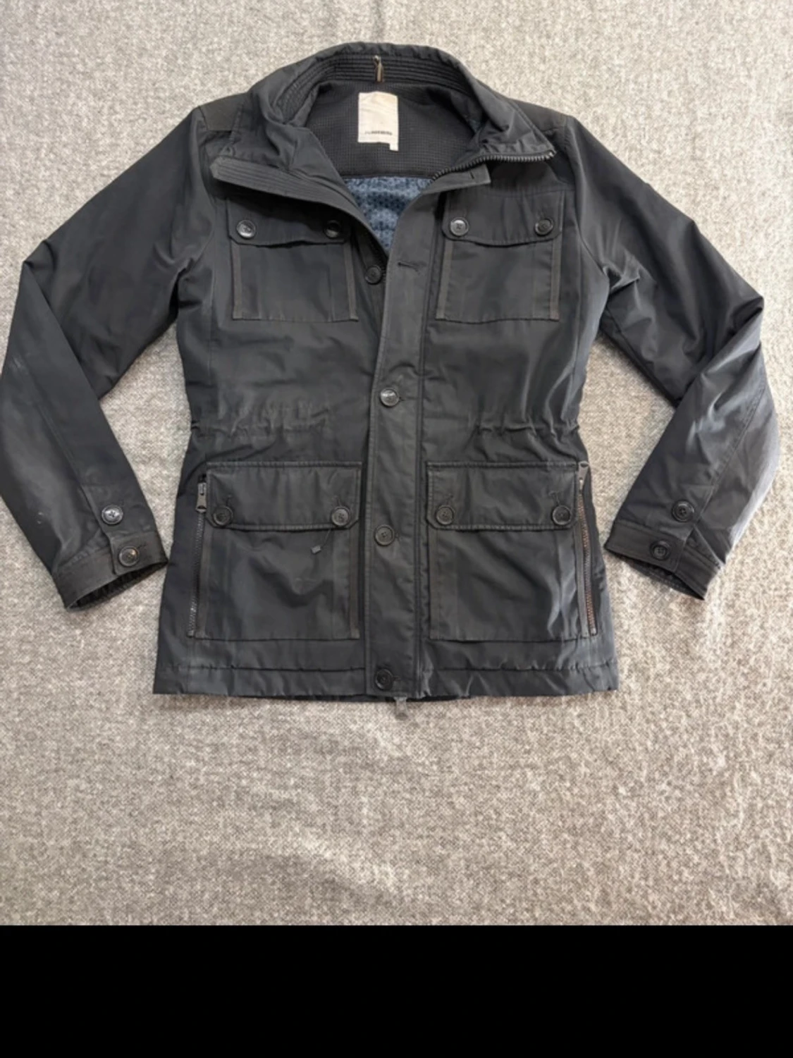 Svart/grå field jacket - 1