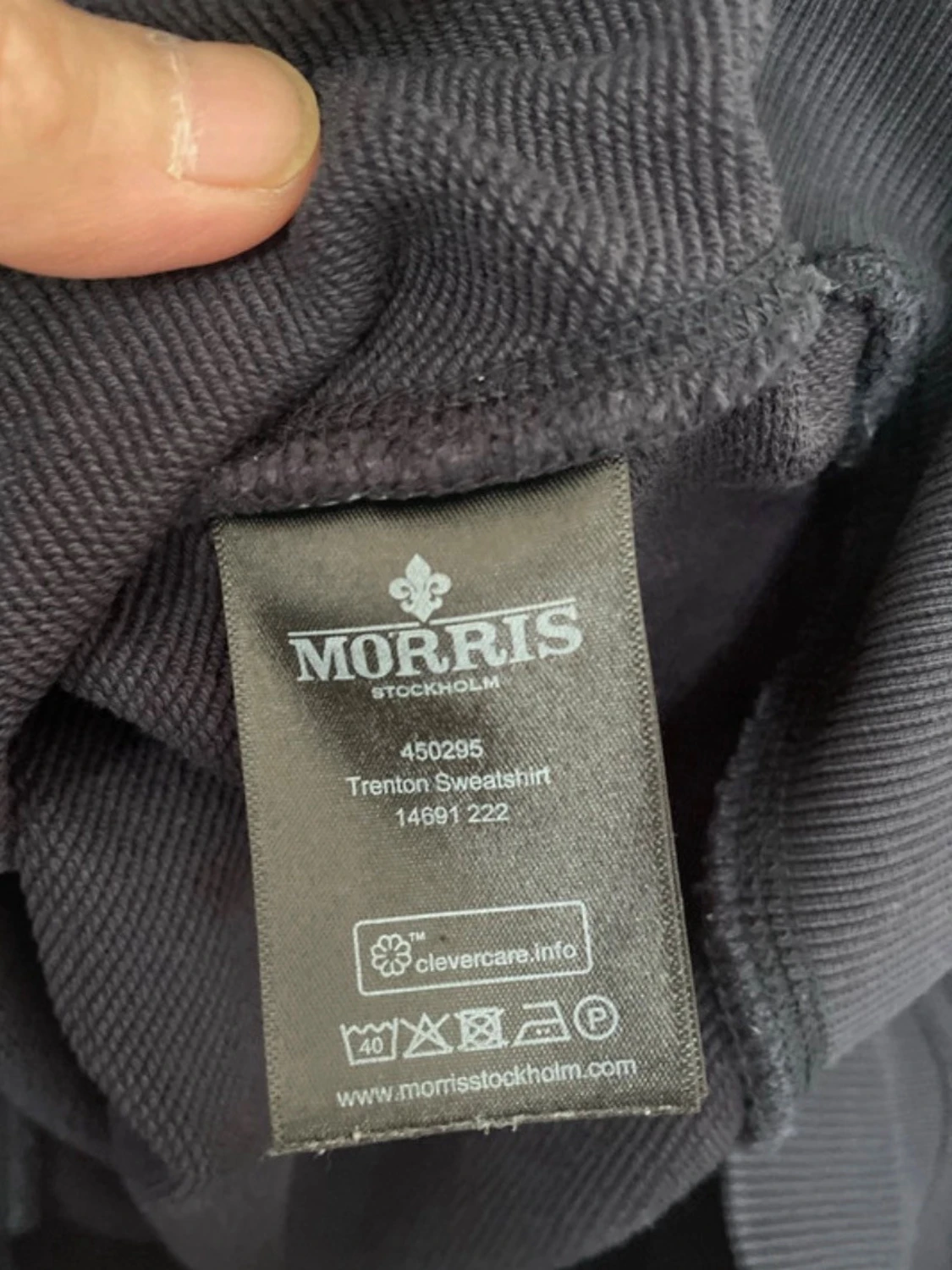Mörkblå sweatshirt från Morris - 4
