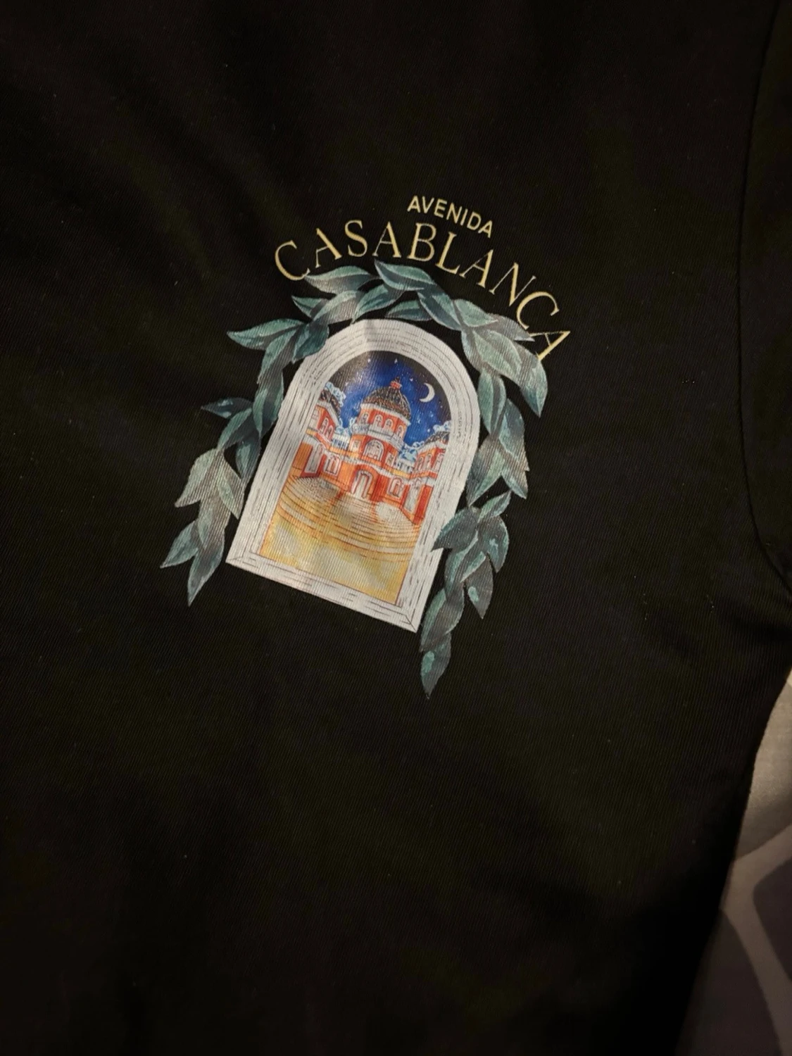Svart Casablanca t-shirt med tryck - 2