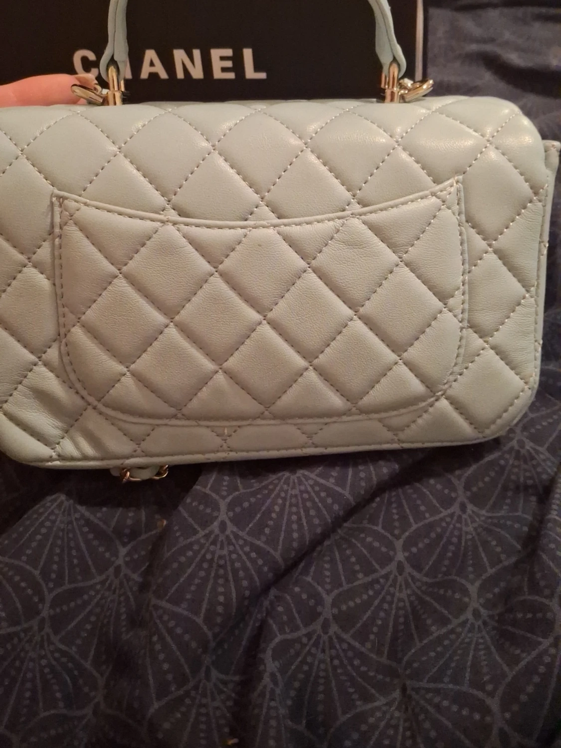 Ljusblå handväska - 3