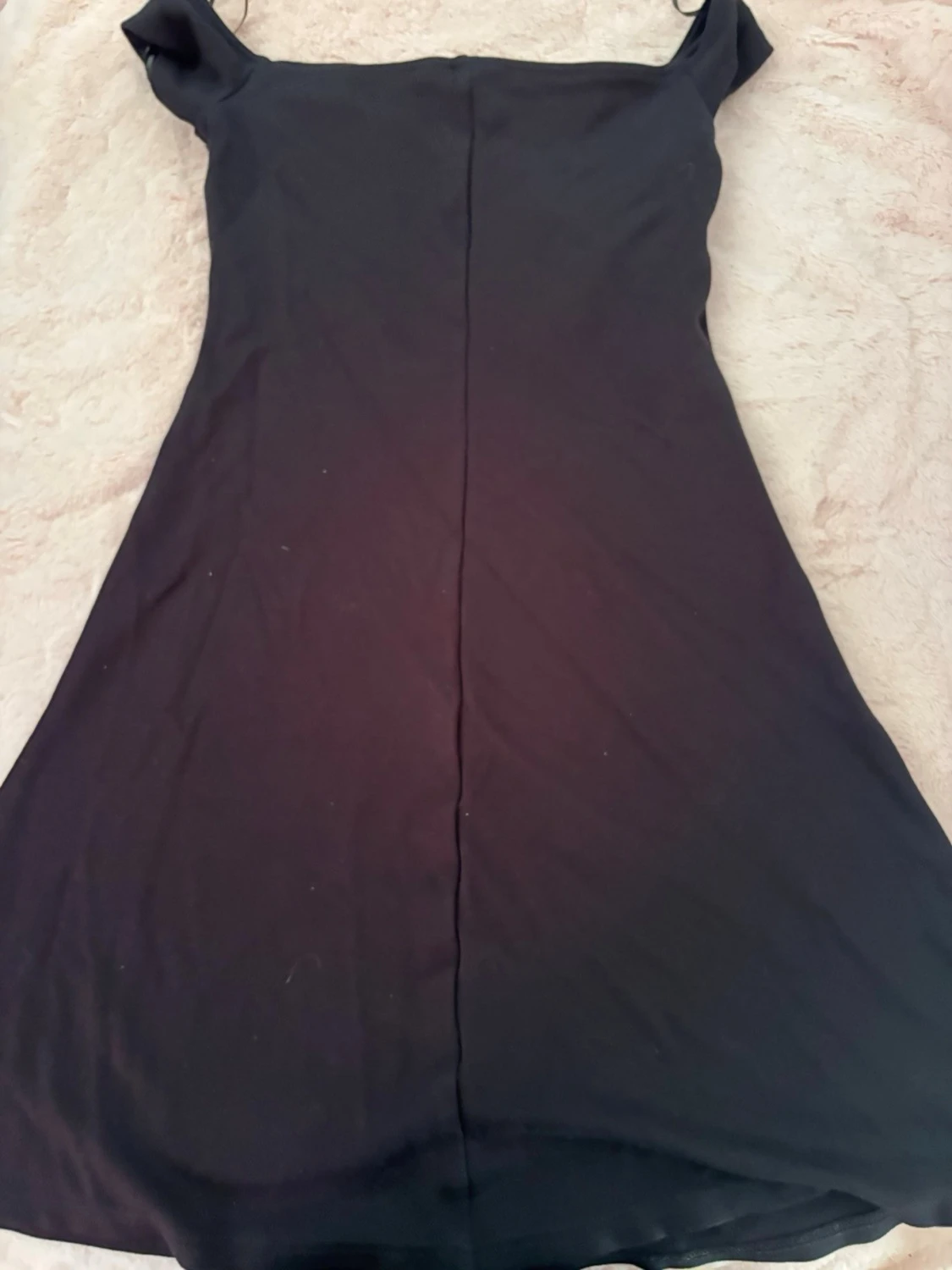 Svart offshoulder kortklänning från Italien  - 1