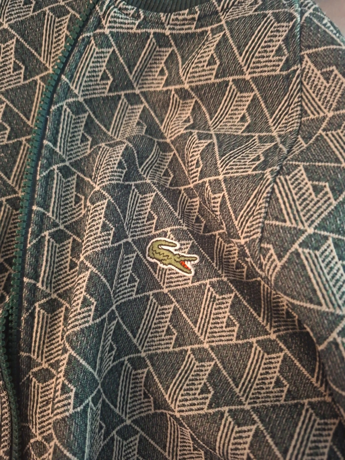 Mönstrad zip-jacka från Lacoste - 1