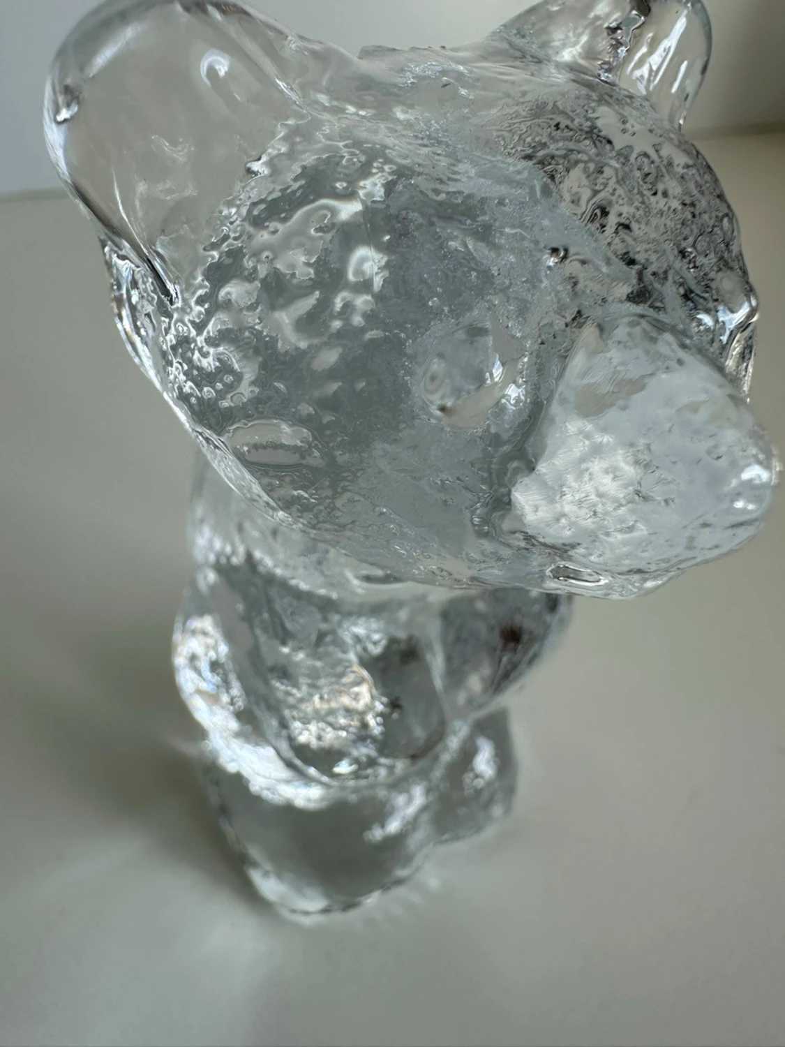 Björn-figur i klar glas - 4