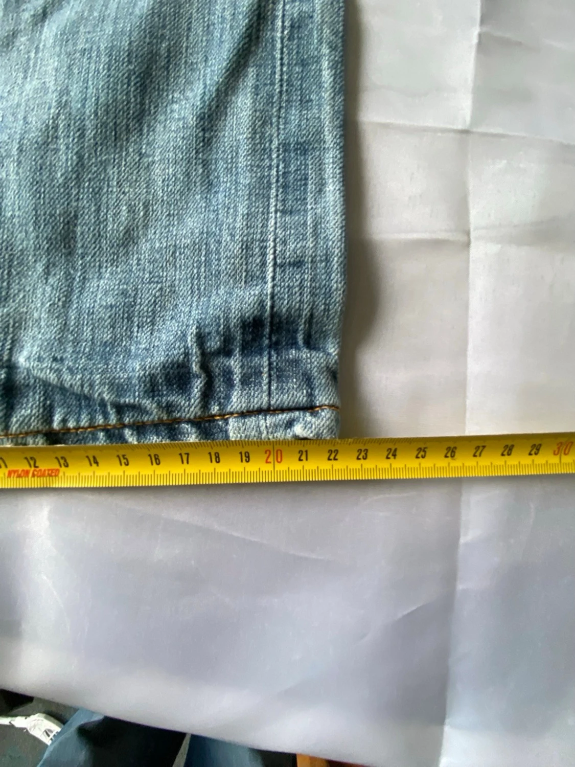 Ljusblå jeans selvage nudie jeans straight - 5