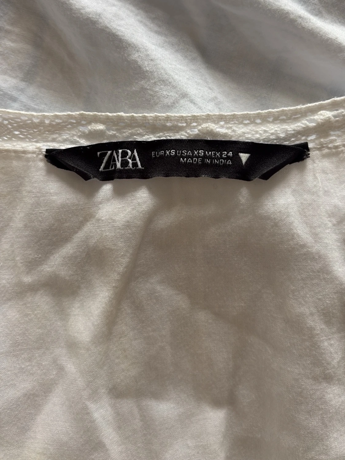 Vit omlottklänning från Zara - 4