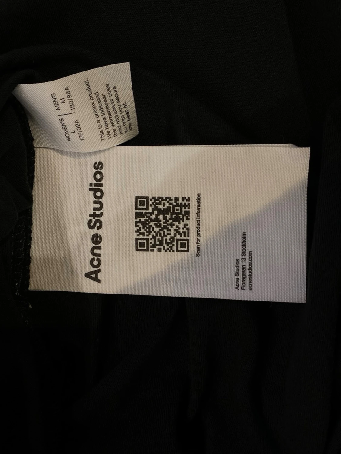 Svart långärmad topp Acne Studios - 4