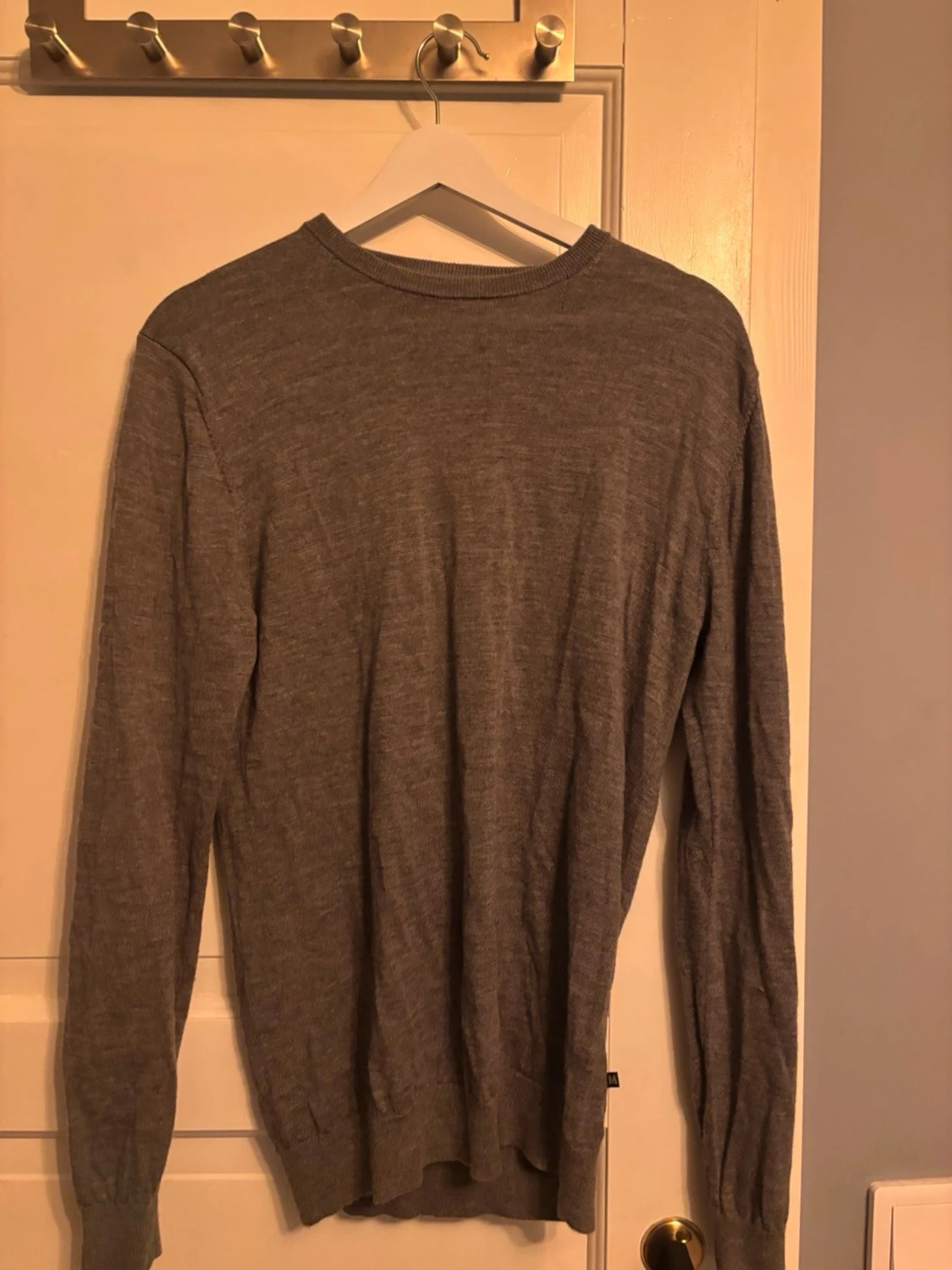 Grå stickad kasmirblandad tröja från montinique - 1