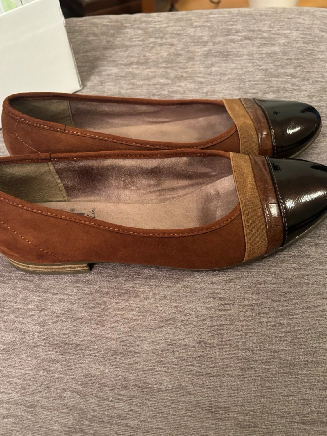 Bruna ballerinaskor från Jana - 1