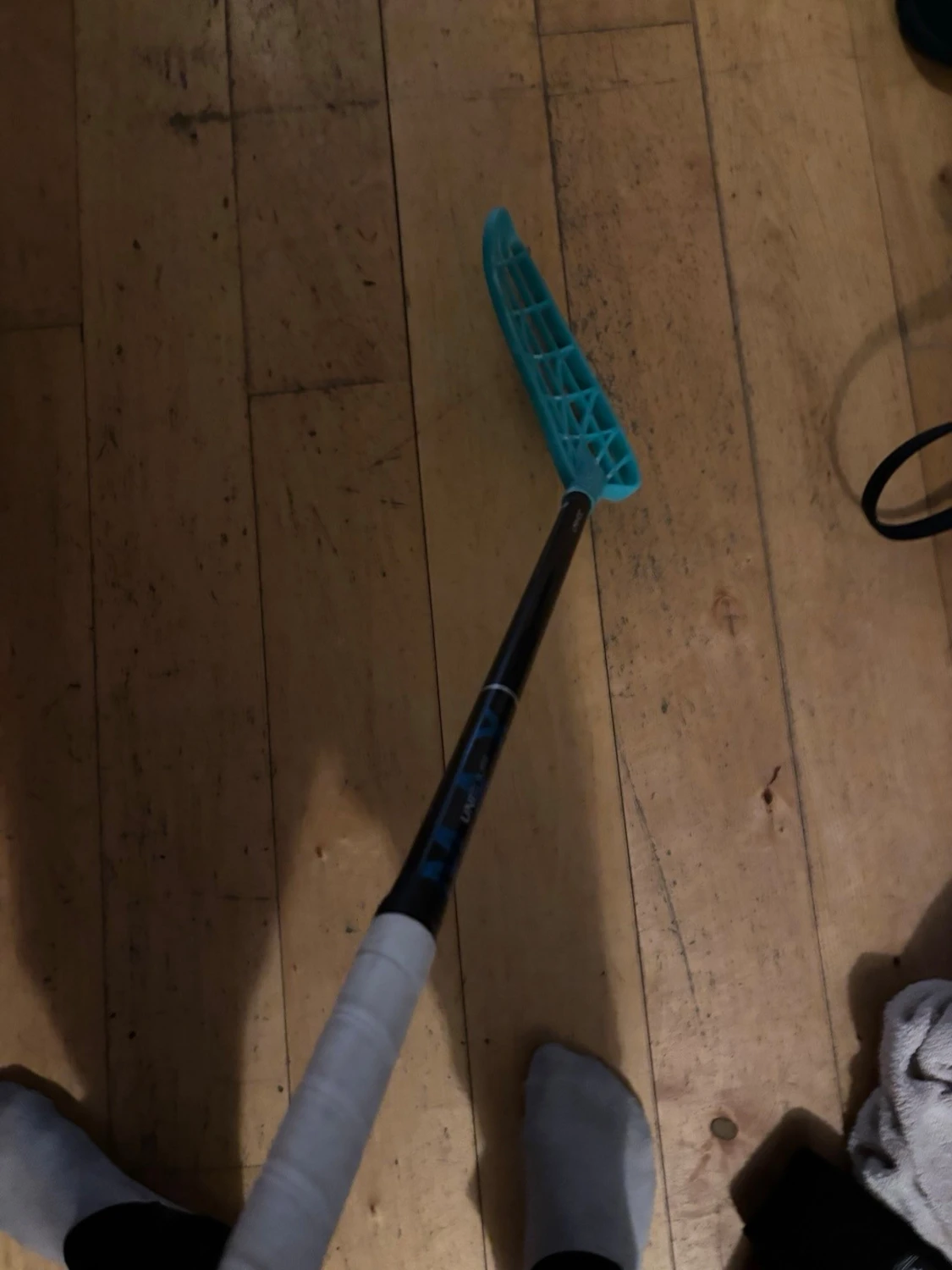 Innebandyklubba med turkost blad - 2