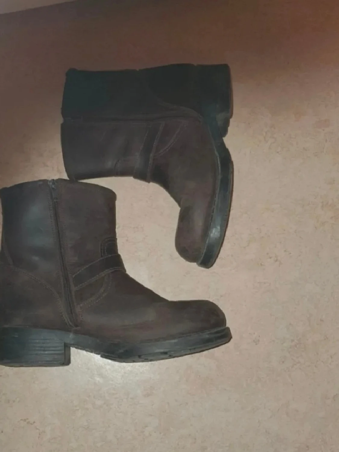 Bruna boots med spänne - 1