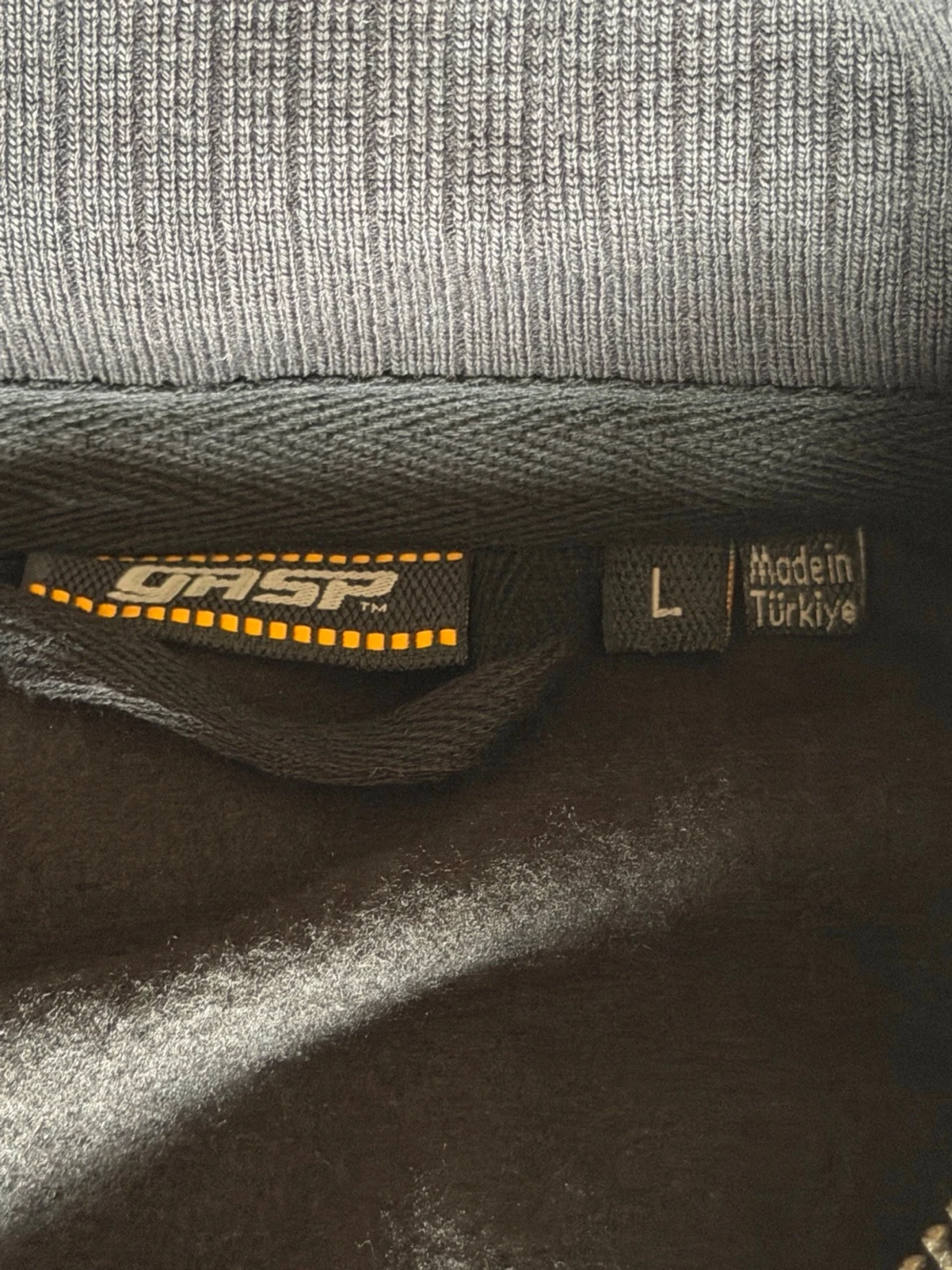 Svart zip hoodie från gasp - 4