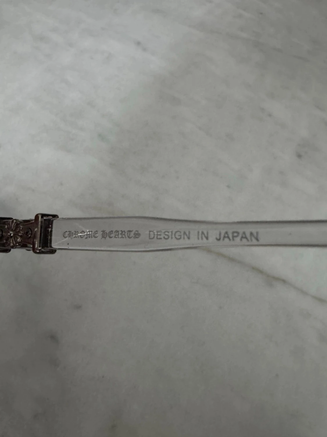 Genomskinliga chrome hearts glasögon - 2
