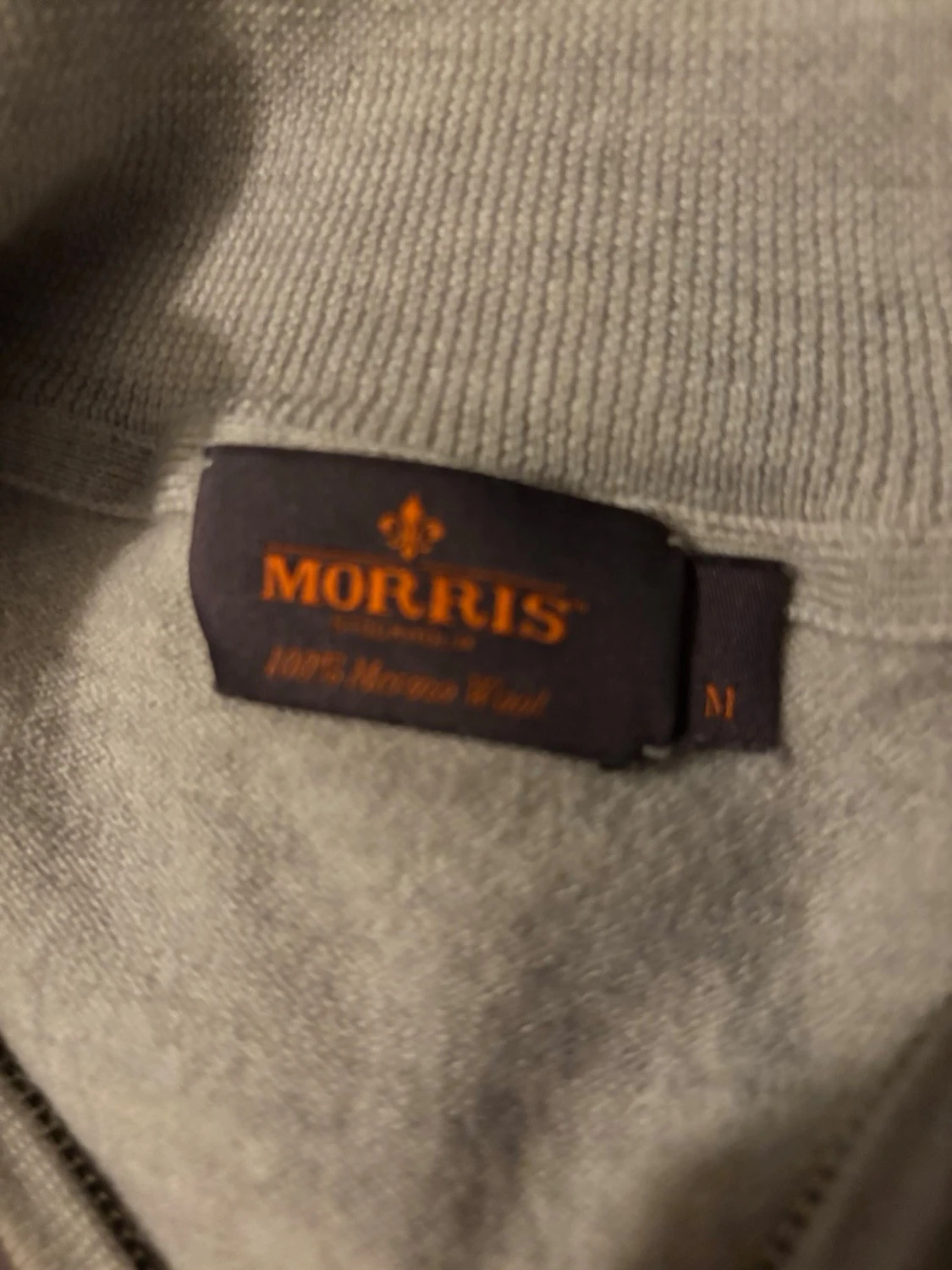 Ljusgrå Morris halvzip  - 2