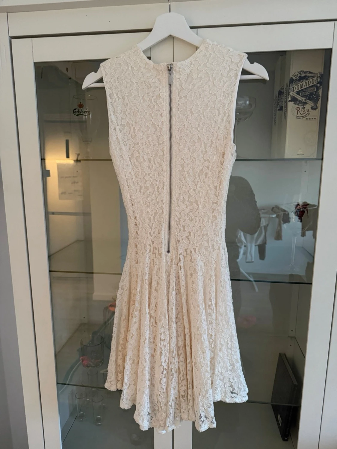 Vit spetsklänning ärmlös - 3