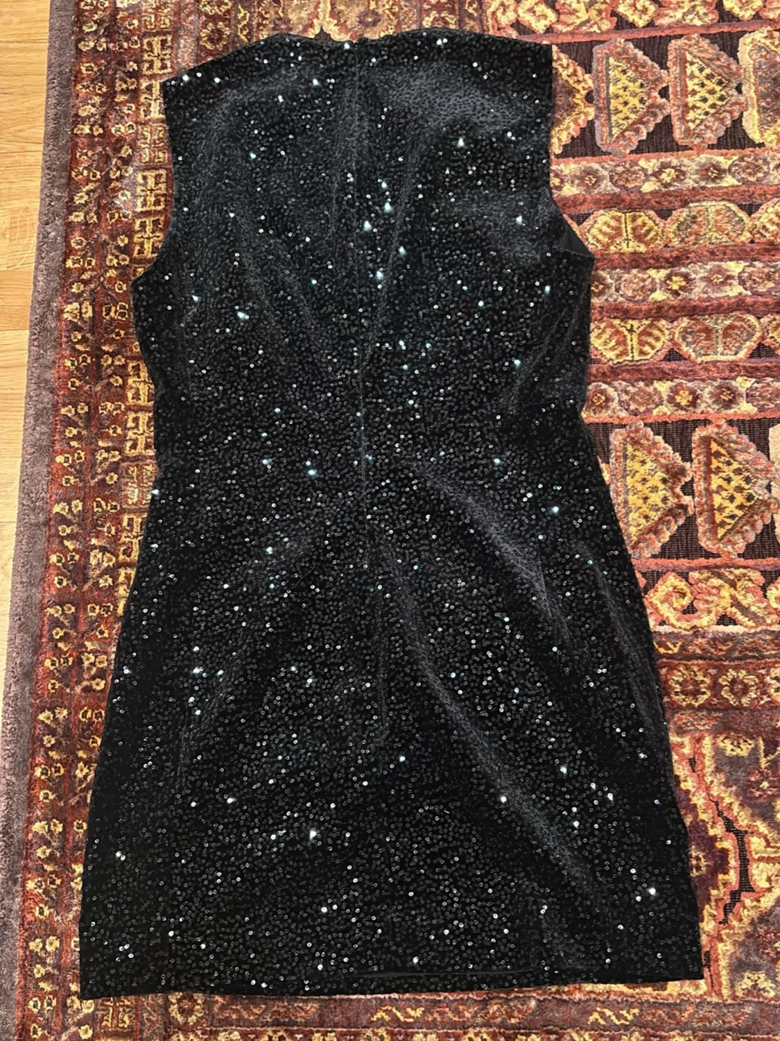 Svart paljettklänning från Zara - 1
