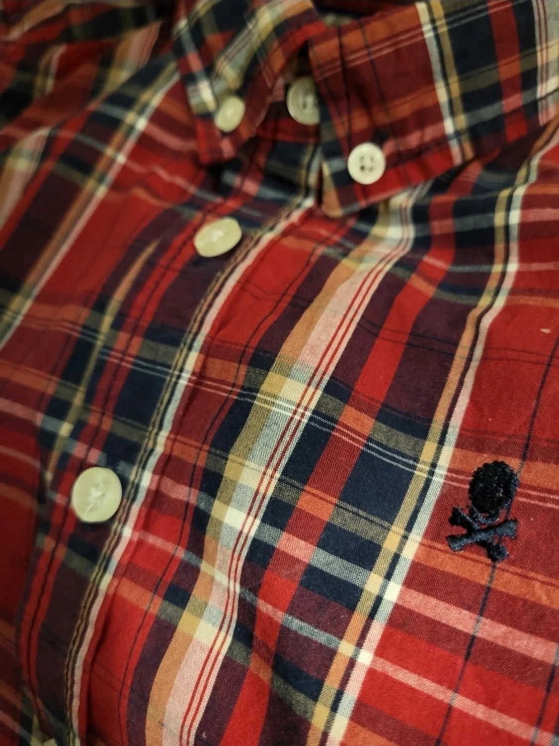 Röd rutig skjorta från Denim Day 128 - 3