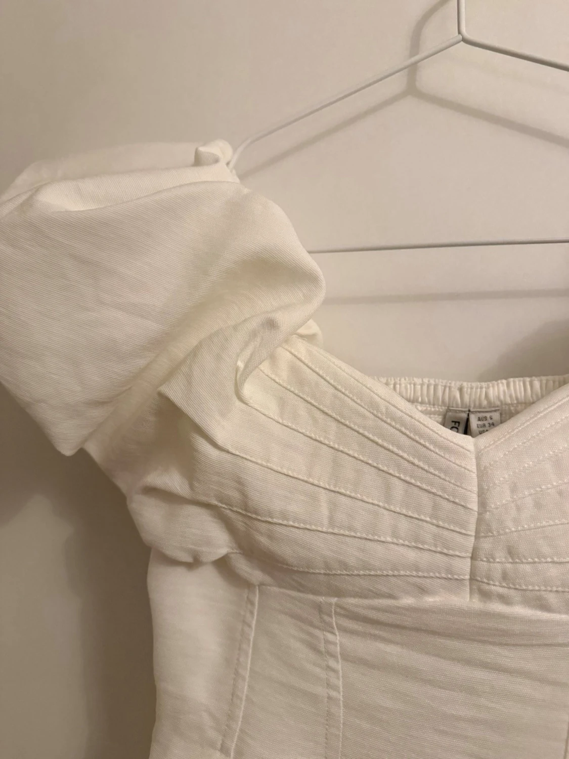 Studentklänning / vit mini klänning - 4