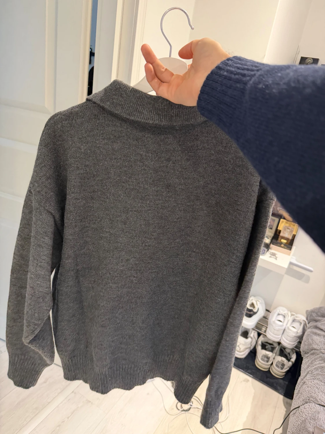 Ami paris gray polo knit sweater - 2