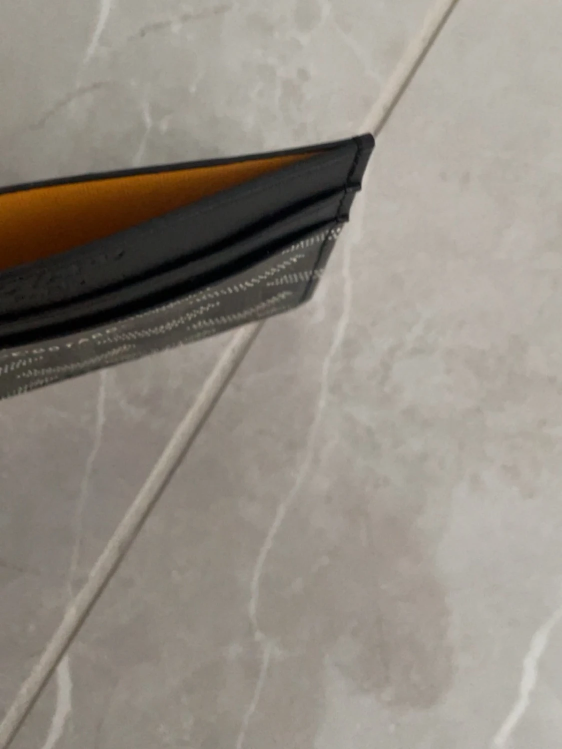  svart kortfodral i läder - 1