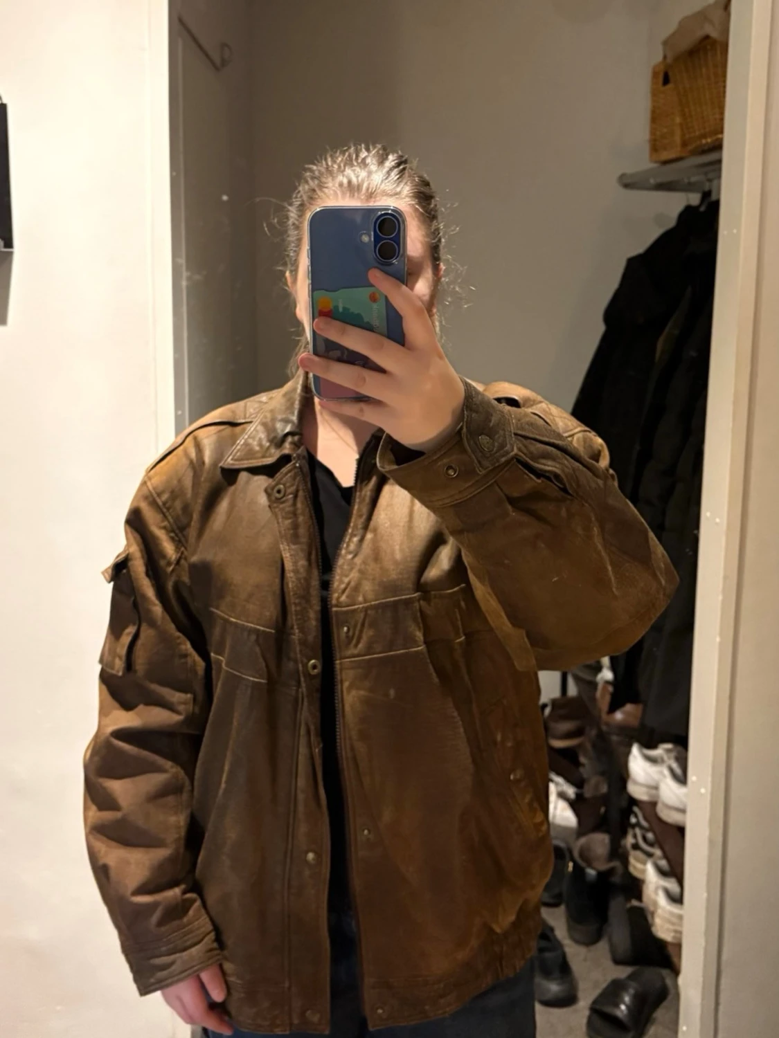 Brun bomberjacka i canvas - 3