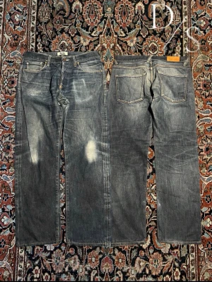 Vintage acne jeans - Riktigt snygga acne jeans som är många år gamla och fått en riktigt schysst fade under tiden. De förekommer i bra skick. Midja: 43cm Längd:100cm Benöppning:21