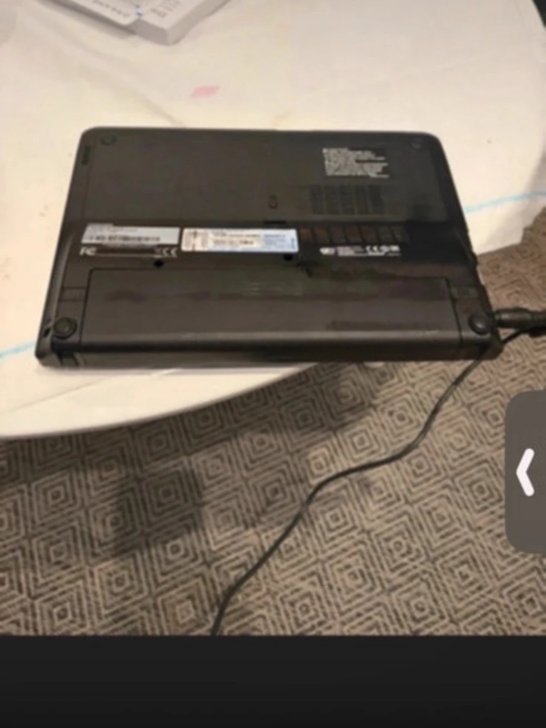 Toshiba svart bärbar dator - 3