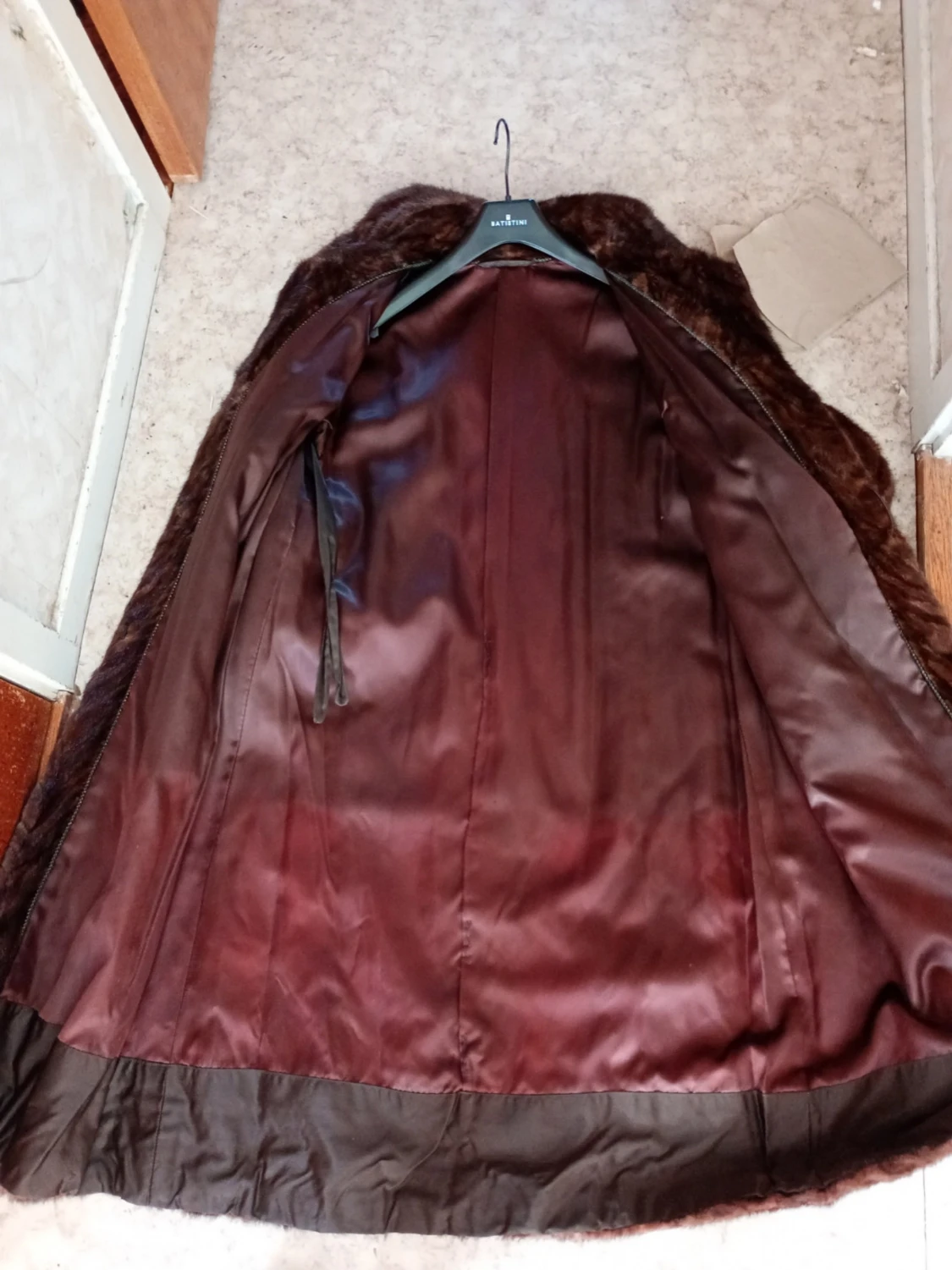 Brun vintage äkta mink  kappa - 6