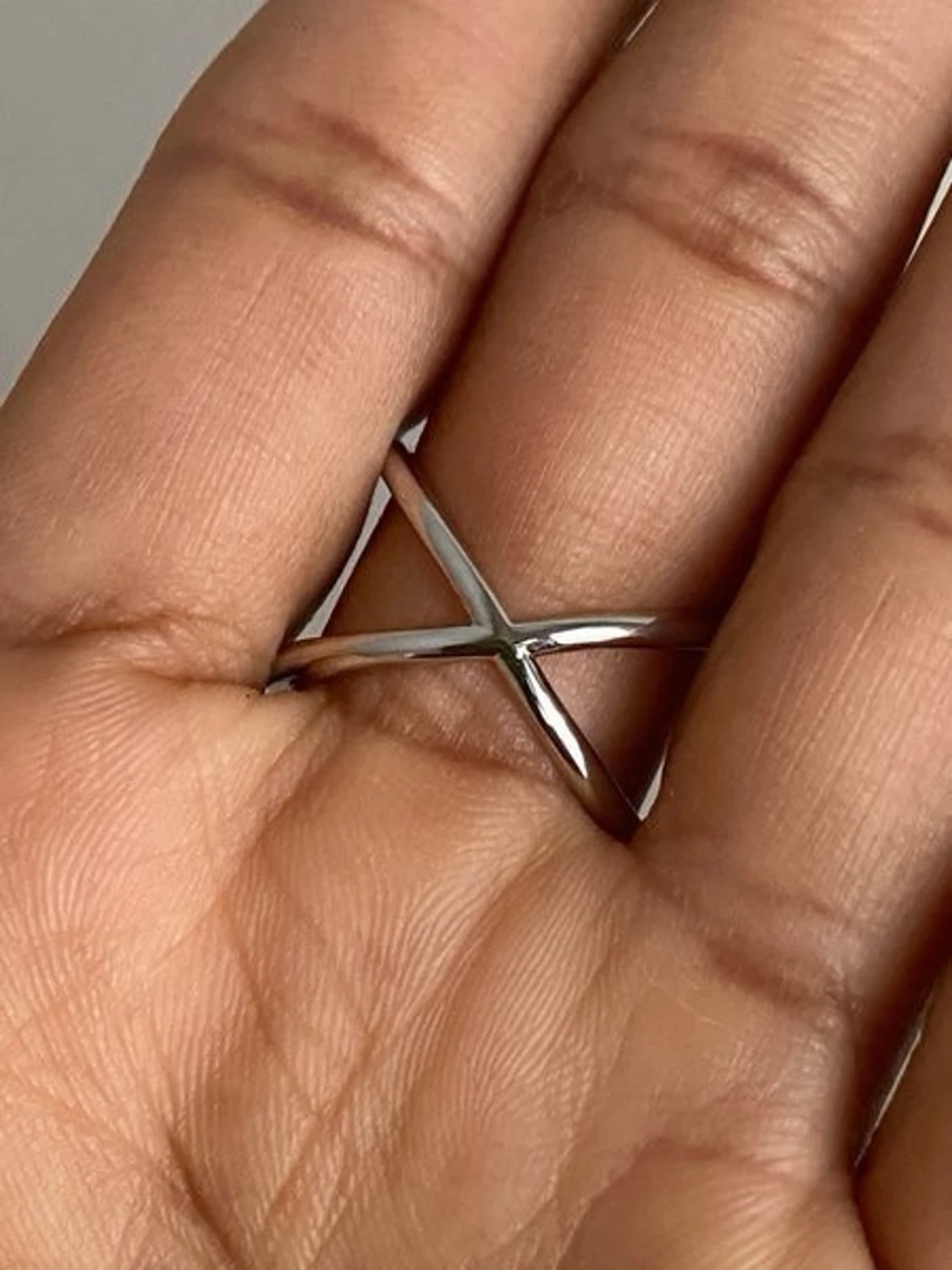s925 Snygg silverfärgad X-ring - 1