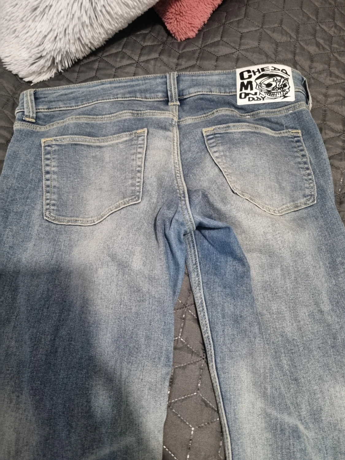 Blåa bootcut jeans Cheap Monday - 1