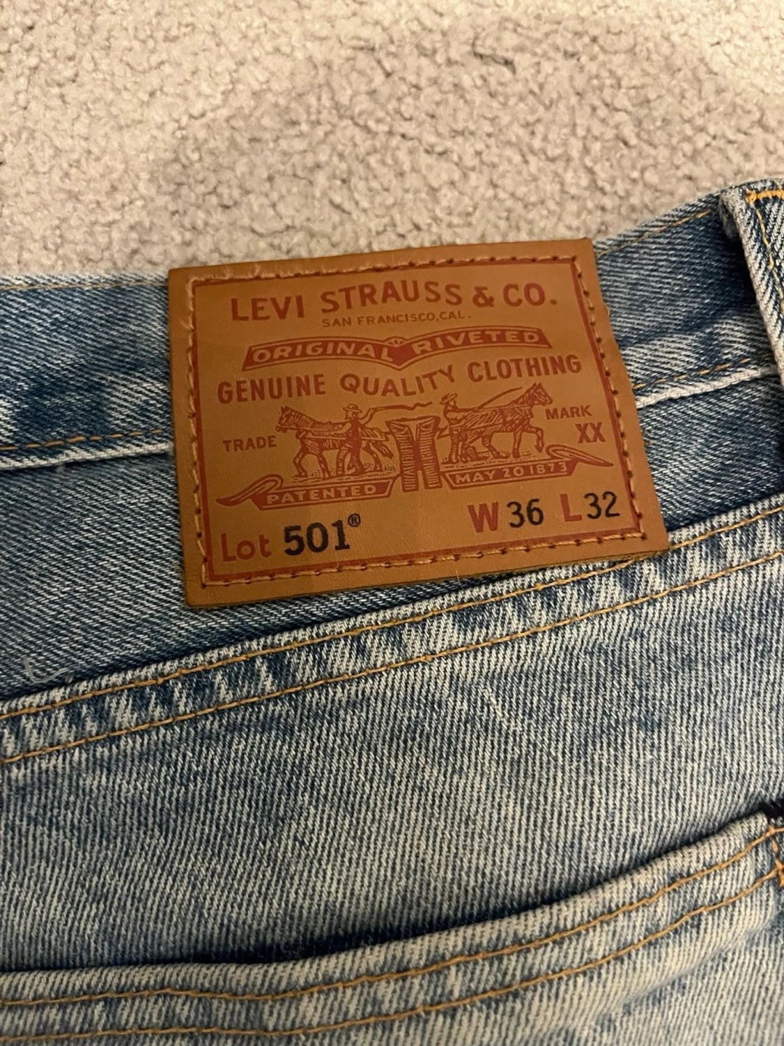 Ljusblå raka jeans från Levi's - 3