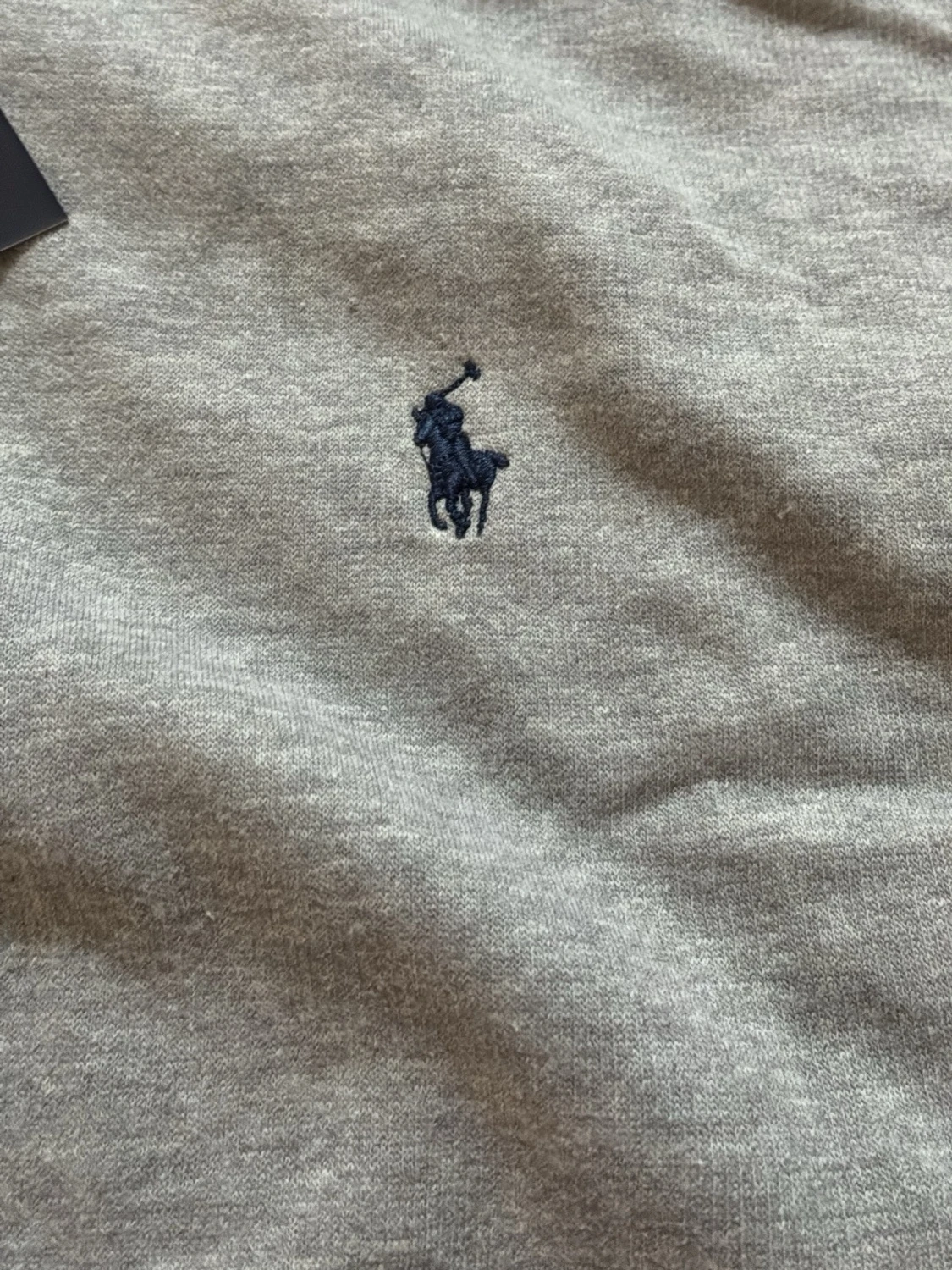 Grå Ralph Lauren Hoodie Storlek L - 1
