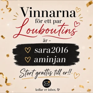 Louboutins - STORT GRATTIS TILL ER SOM VANN GIVEAWAYN🥳🥳🥳. Kolla eran inbox så löser vi frakt osv!!!