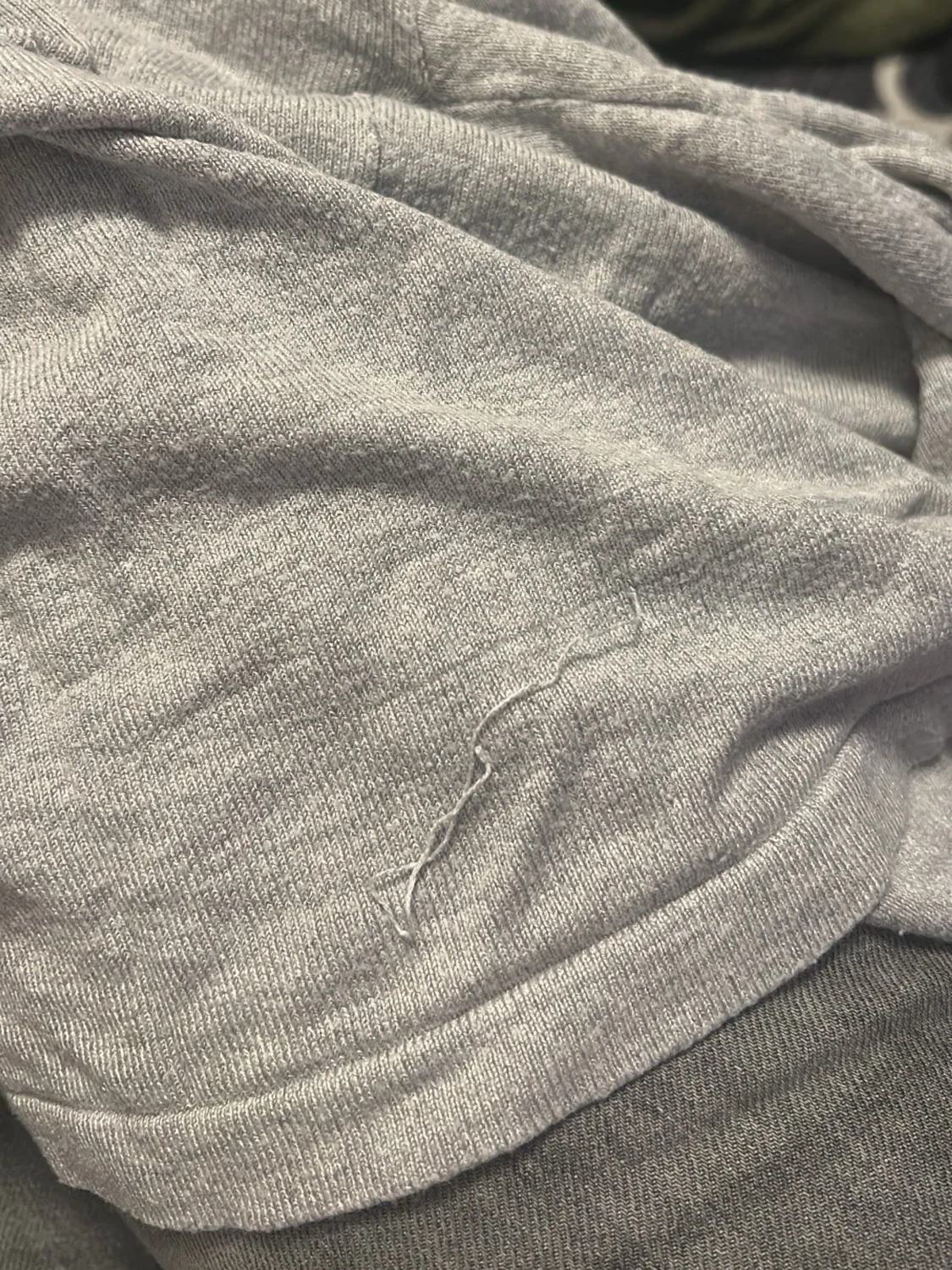 Ljusgrå kofta med vattenfallsärm - 4