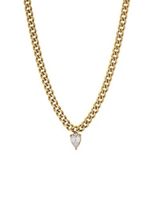 Guld halsbabd 💋 - Guldpleterat halsband i rostfritt stål. Snygg med en liten glas kristall❣️