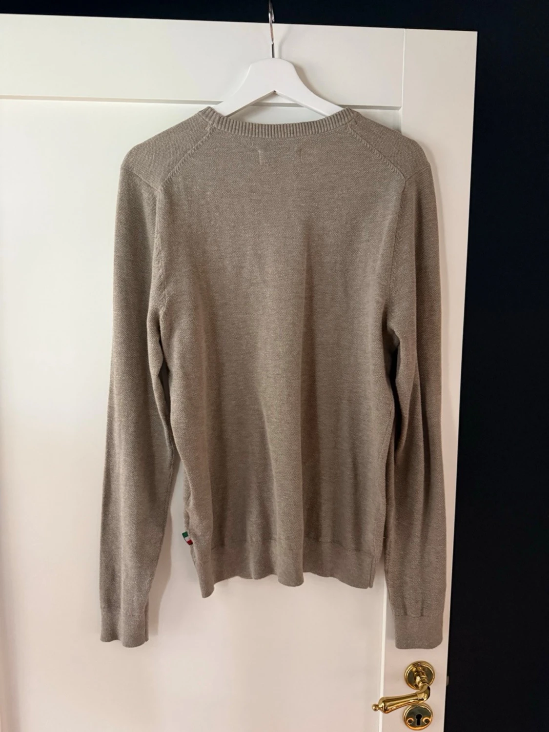 Beige stickad tröja - 1