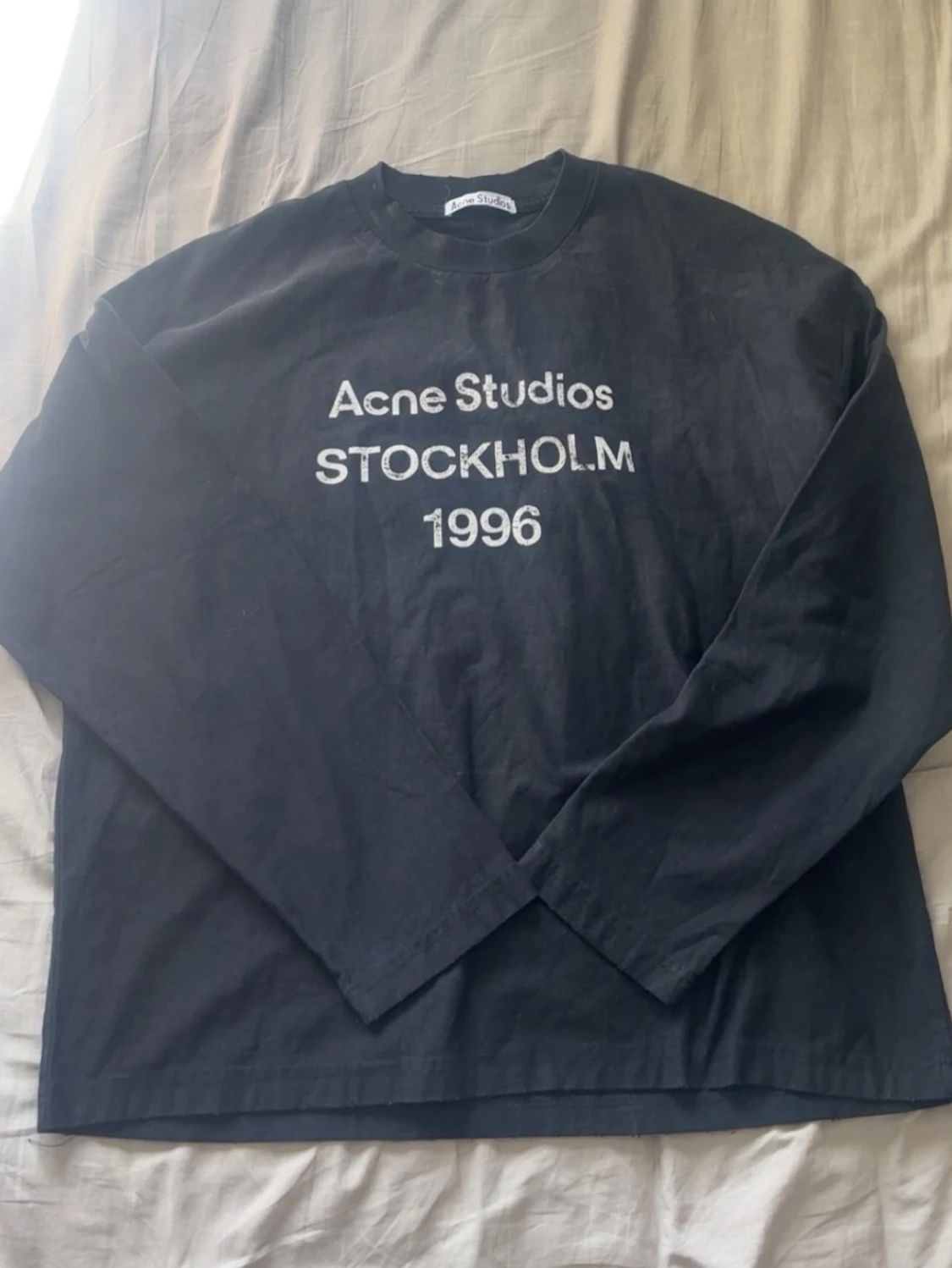 Svart långärmad t-shirt Acne Studios