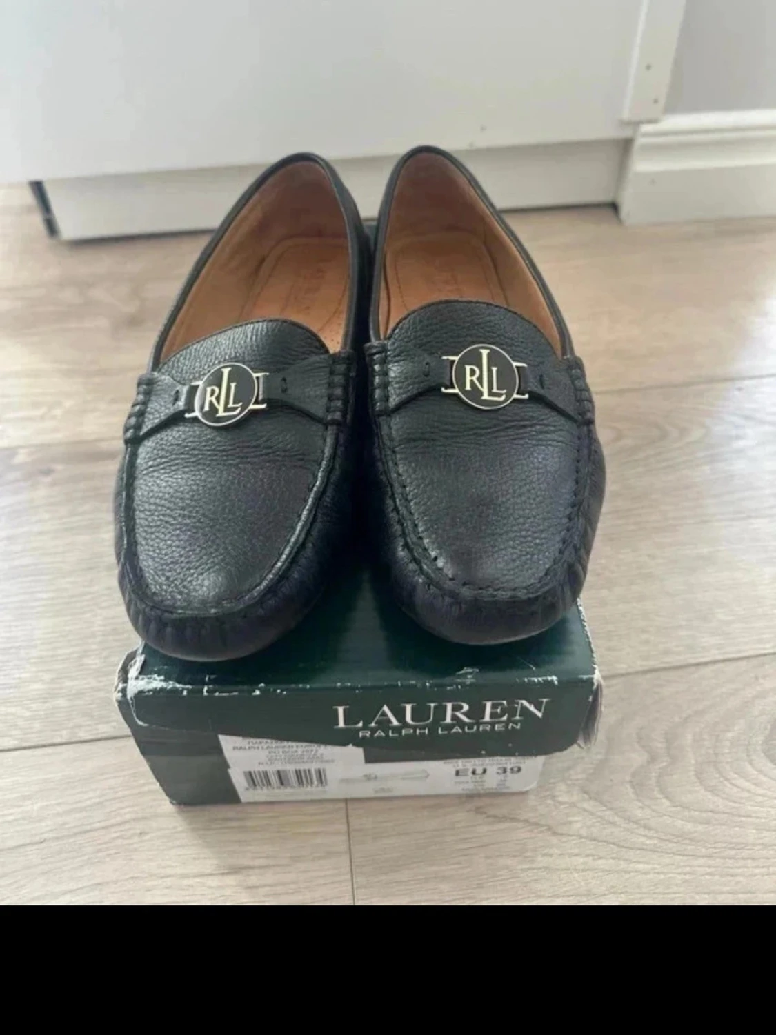 Svarta loafers från Ralph Lauren