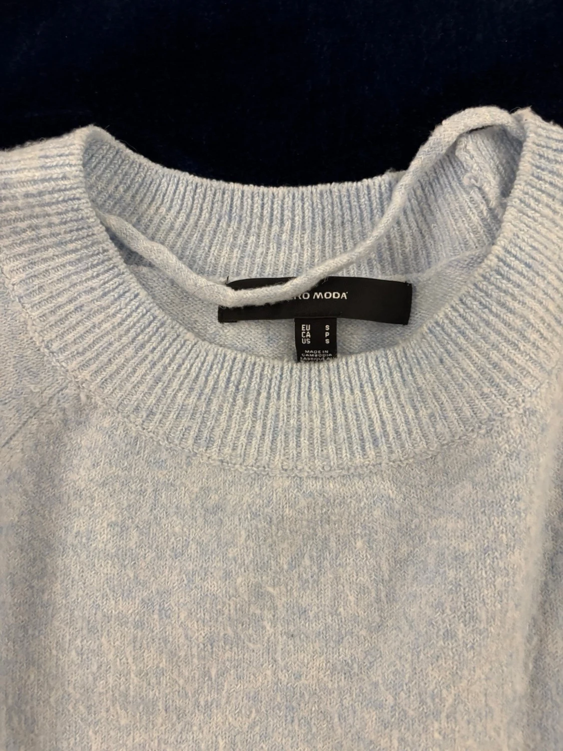 Ljusblå stickad tröja Vero Moda - 1