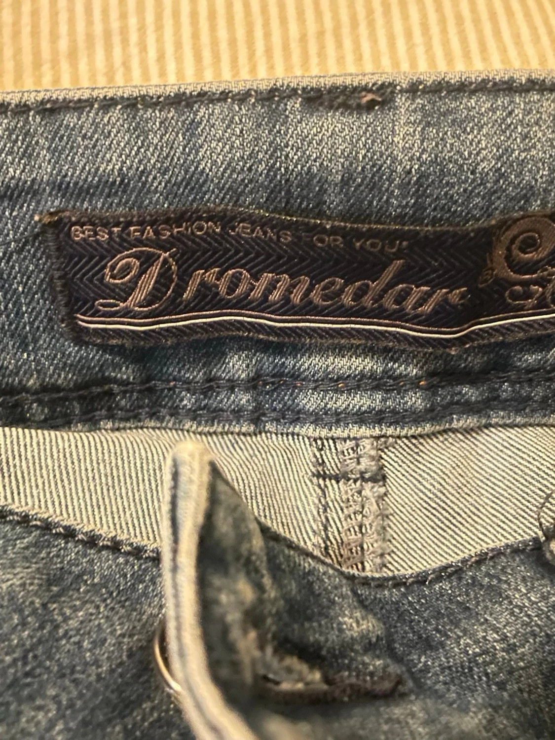 Blå bootcut jeans med låg midja - 5
