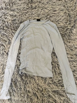Ljusblå långärmad topp - En enkel och stilren ljusblå långärmad topp med rund halsringning. Toppen har en slim passform och är tillverkad i ett mjukt material som känns skönt mot huden. Perfekt att matcha med jeans eller kjol för en clean look.