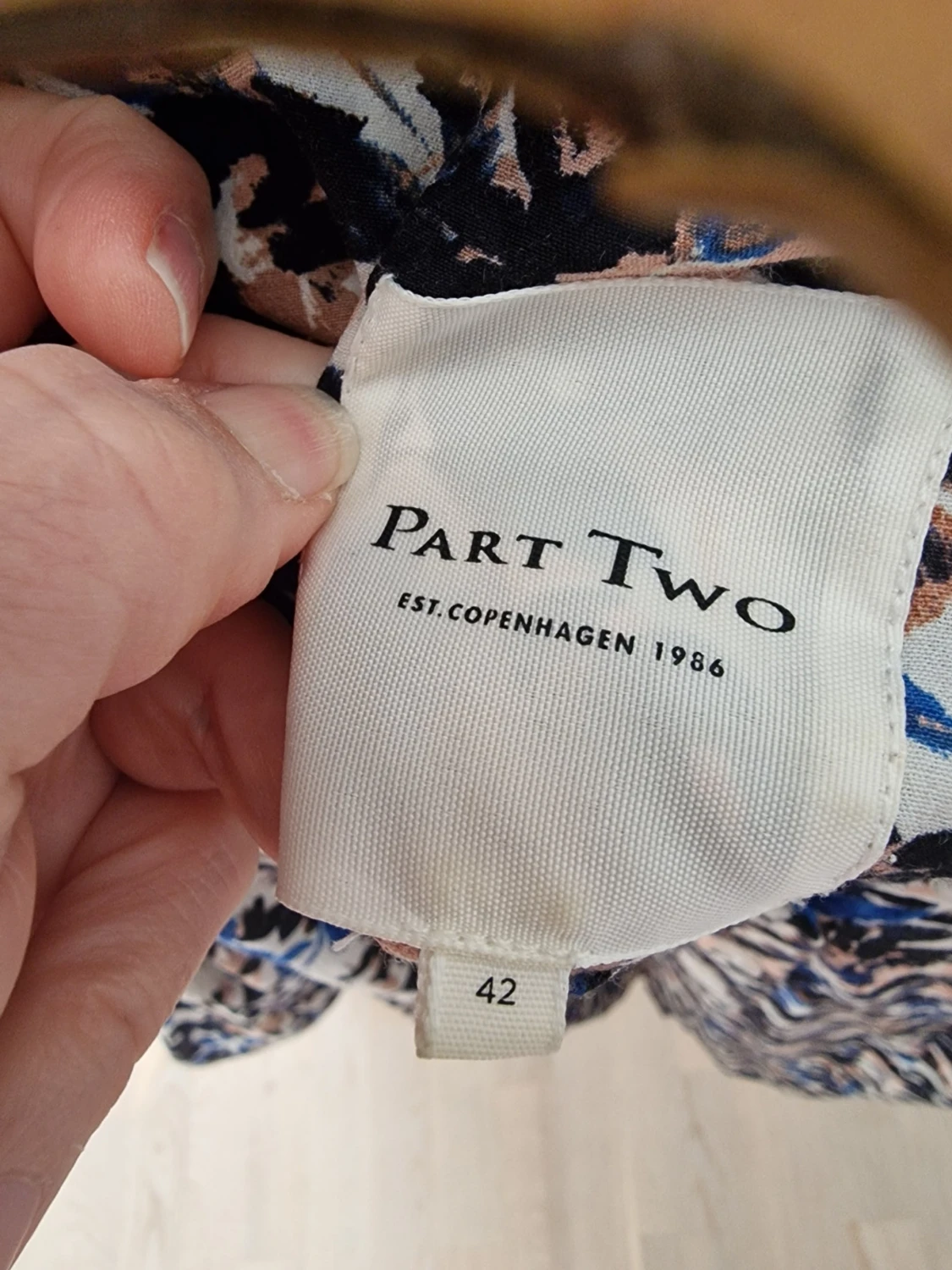 Mönstrad blus från Part Two med knappar - 5