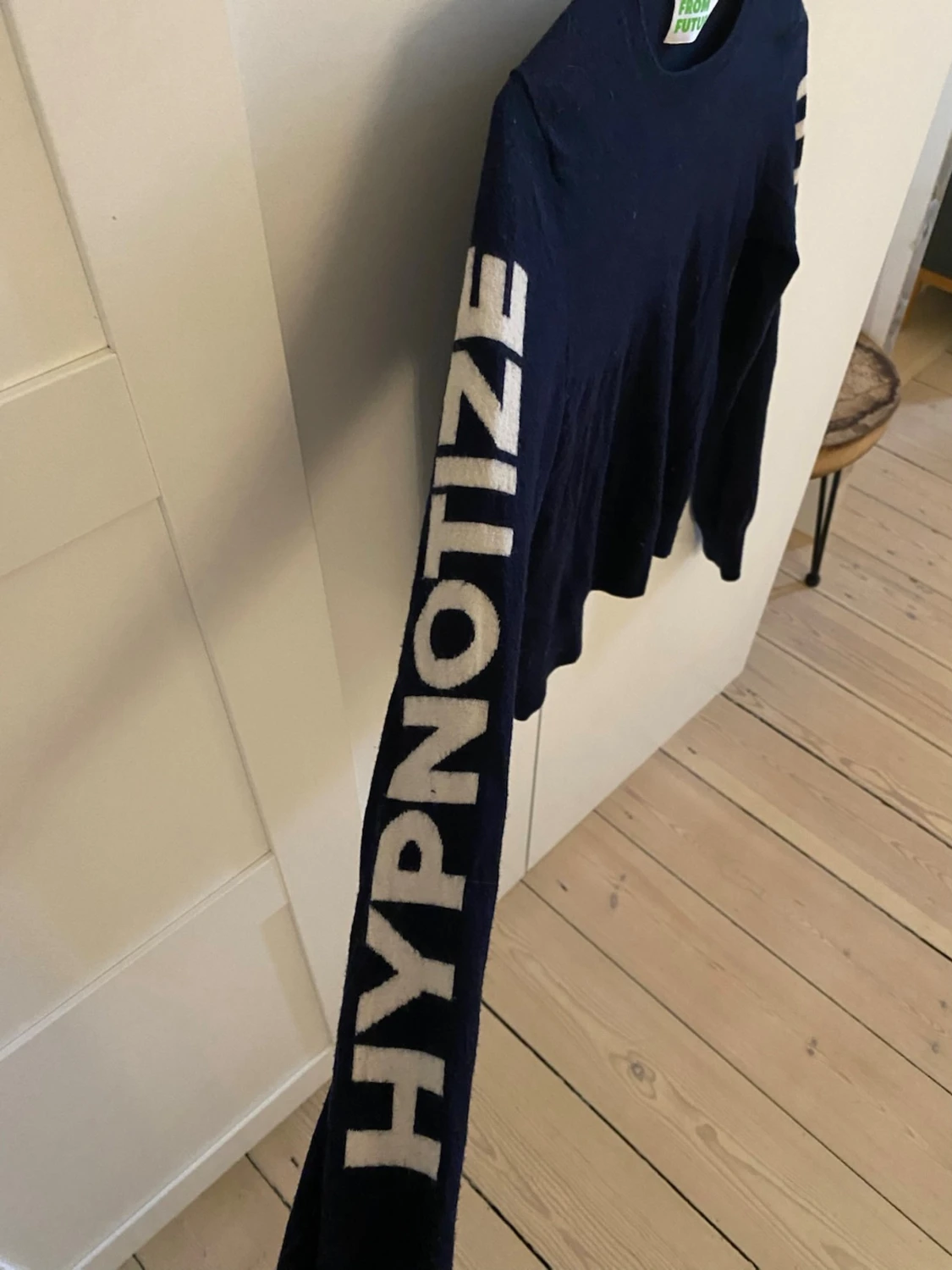 Mörkblå stickad tröja From Future - 2