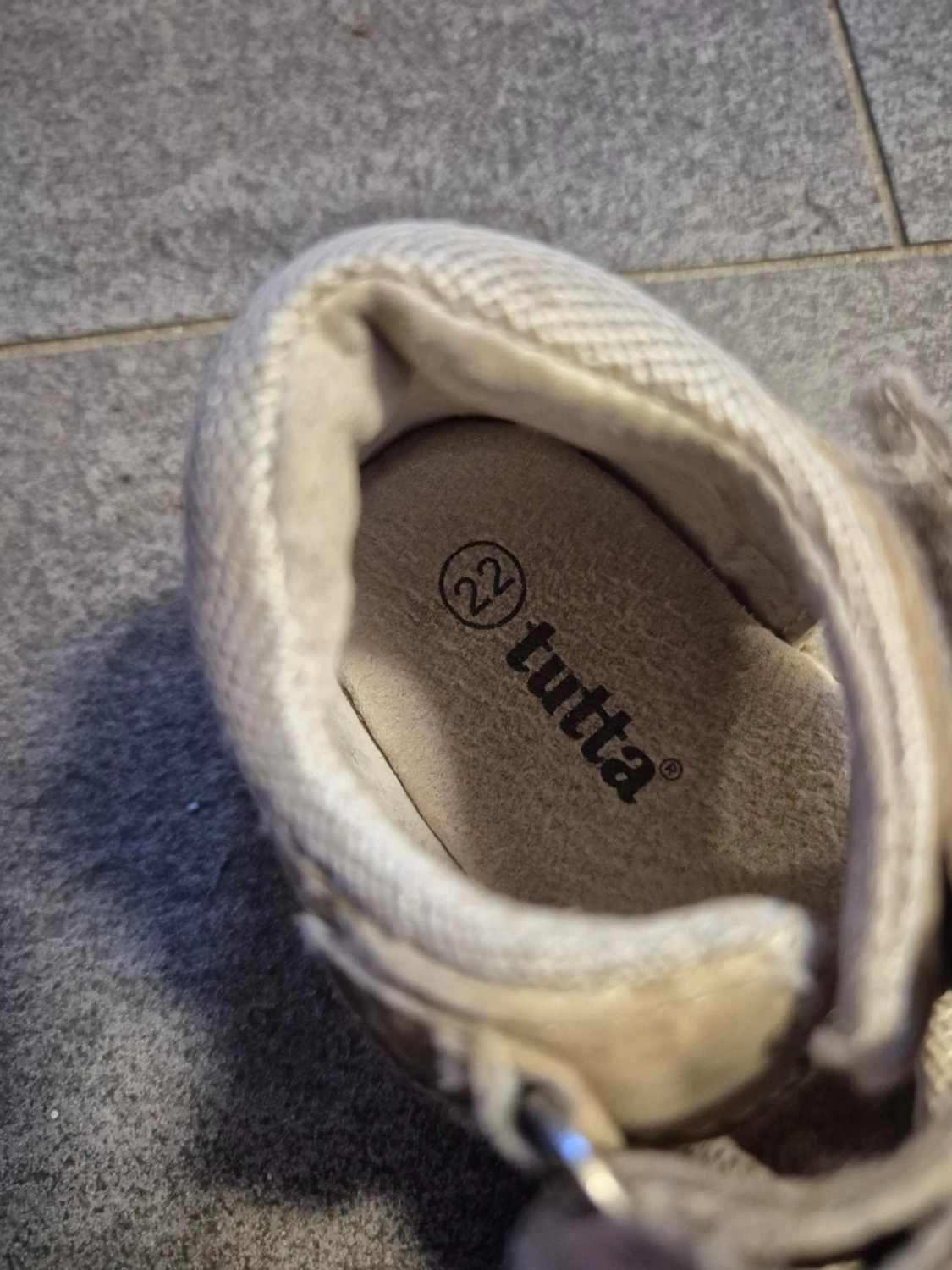 Beige barnsandaler med kardborre 22 - 2