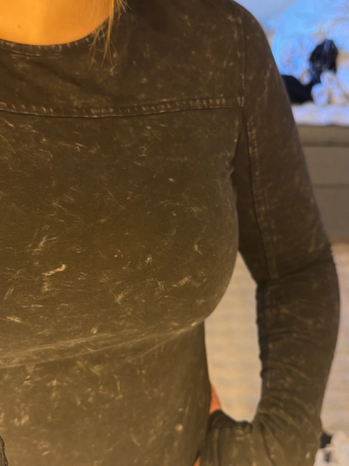 Svart långärmad cool topp  - 1