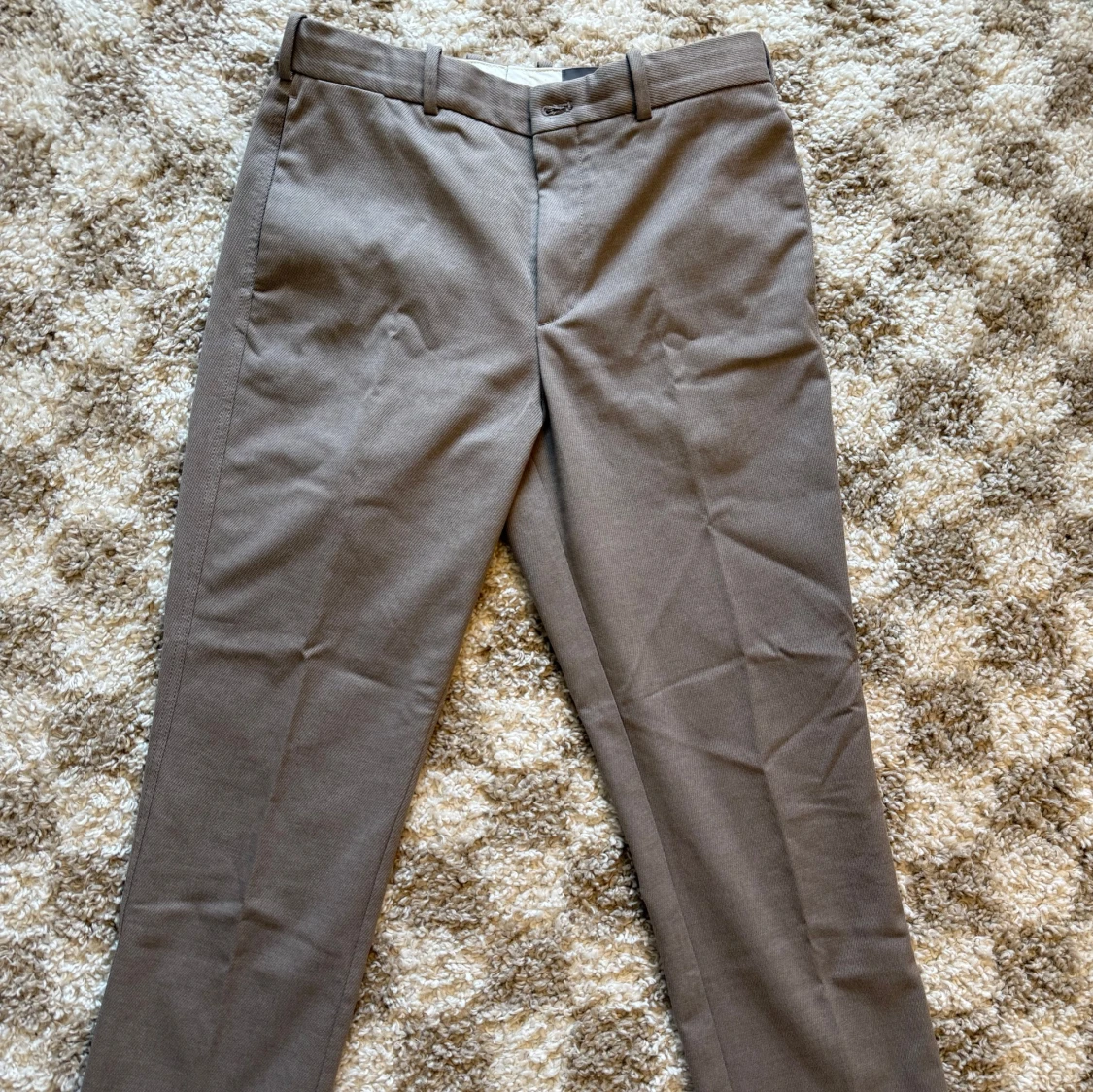 Beige kostymbyxor från H&M, regular fit