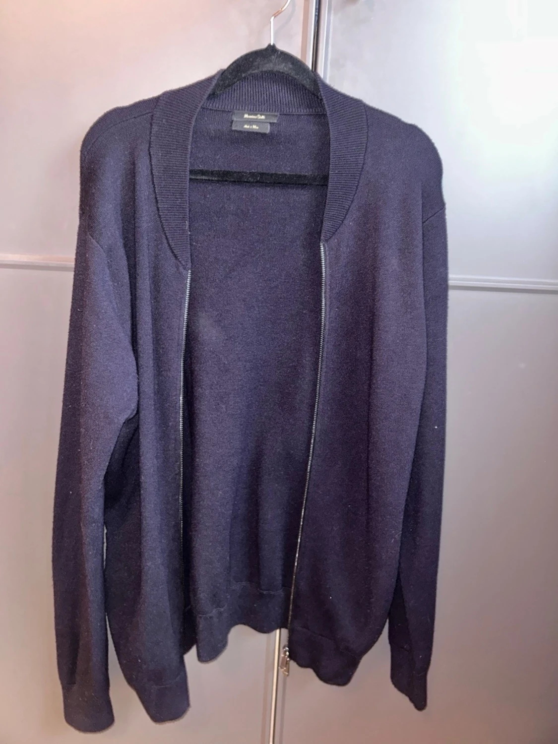 Mörkblå ziptröja från Massimo dutti - 1